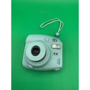 FUJIFILM Instax Mini 8 Blue Instant Film Camera. TESTED Works